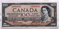 1954 $100 Bank of Canada Note