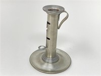 Vintage K. Ehrenfeld Pewter Chamber Candle Stick