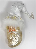 Vintage Glass Santa Claus Ornament