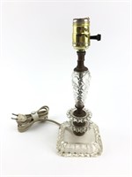 Vintage 11.5 Inch Glass Lamp