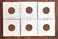 6 x Lincoln Pennies