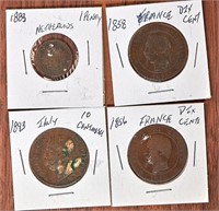 4 x Assorted Early European Coins