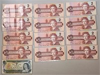 Mixed Canada Bank Notes