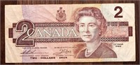 1986 $2 Bank of Canada Note