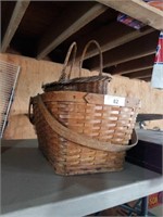 PICNIC BASKET & HAND BASKET AS IS