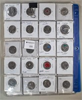 3 Sheets of Canadian Quarters (1967-2019)