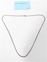 18" Sterling Silver Chain Necklace