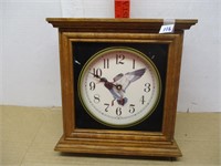 Battery Operated Wooden Duck Clock