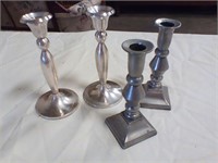Silver plate candle sticks