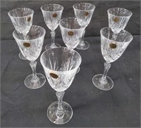 8 Cristal de Flandre (France) wine glasses