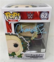 Charlotte Flair autographed Pop WWE figurine