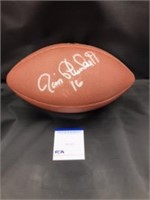 Jim Plunkett signed football