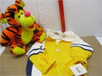 Guess Sport Jacket & Tiger Stuffed Toy
