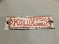 Kolux porcelain sign