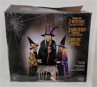 Halloween decoration 3 animated witches with
