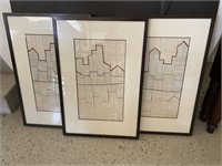 Framed Prints (32" tall, 21" wide; set of 3)