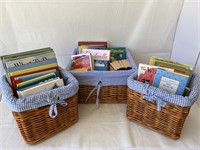 Childrens' Books in Pottery Barn Kids baskets