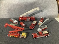 Assorted collectible Fire Engines