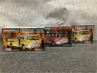 Set of 3 Fire Engine Model Kits