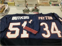 Butkus and Payton Jerseys with Collectibles