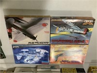 Set of 4 Model Aircraft Kits