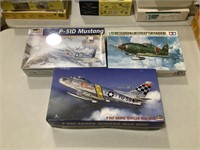 Set of 3 Model Aircraft Kits