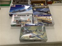 Lot of 6 Model Aircraft Kits