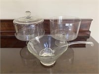Cake Stand, Trifle Bowl, Server with Ladle