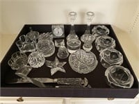 Assorted Small Cut Glass Pieces