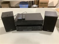 Stereo Receiver, Disc Player and Pair of Speakers