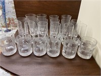 Glassware, assorted patterns (qty. 22)