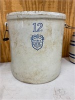 12 gal Uhl crock with handles