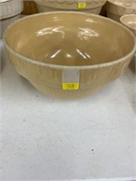 Large beige crock bowl