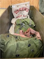 Military water bag and knap sacks