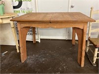 Antique wooden kitchen table