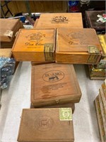 Wooden cigar boxes