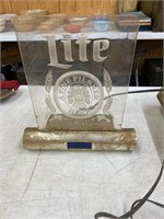 Light Beer lighted sign with clock