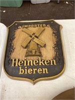 Heineken Bieren 1980 wooden plaque