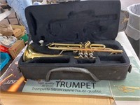 Vinci Bb brass trumpet and case