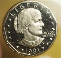 1981 Susan B Anthony Dollar