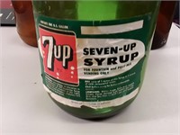 7 UP  SYRUP BOTTLE