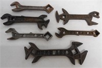 lot of 6 Farquhar, Iron Age, & others wrenches