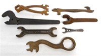 lot of 7 wrenches: Gellman, Lennox & others