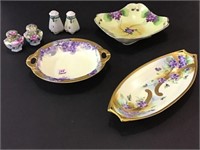 Group of Floral Painted Dishware Including