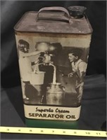 Superla Cream Separator Oil Can Partially Full