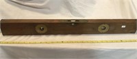Stanley #25 Wood Level With Brass Hardware