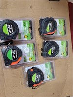5 NEW TAPE MEASURES