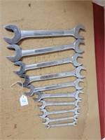 10 CRAFTSMAN OPEN ENDED WRENCHES