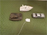 BELT BUCKLE CAR AND BOAT