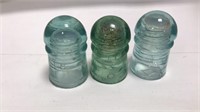 Mixed Set Of Antique Glass Insulators